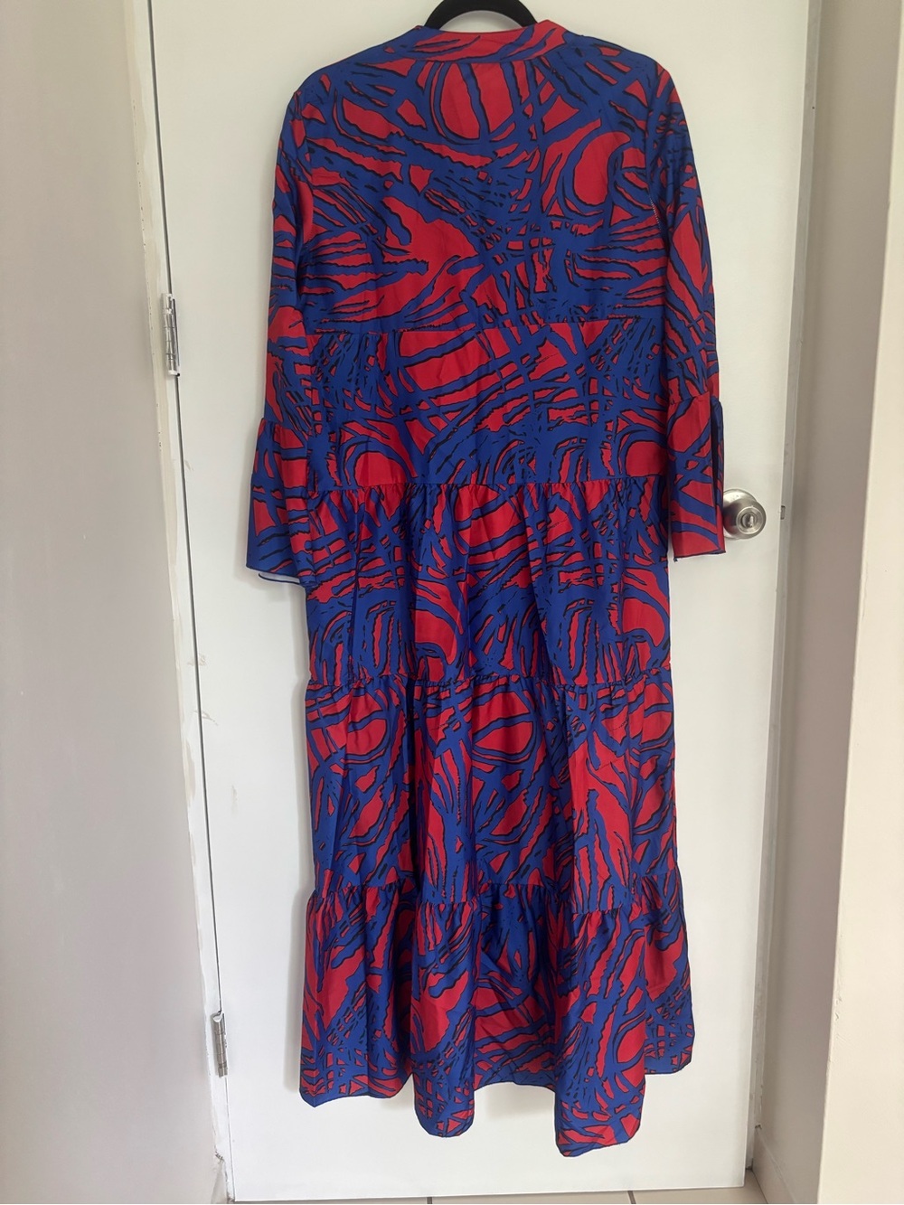 Red and Blue Maxi Dress - Picture 3 of 4